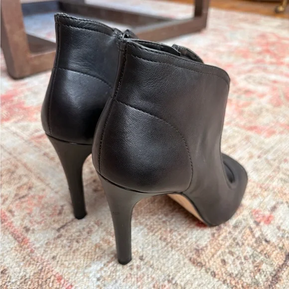 Gianni Bini Black Peep-Toe Ankle Booties - Picture 5 of 7